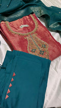 Tissue silk kurta set