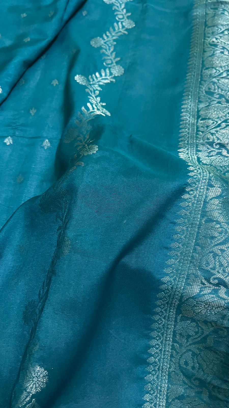 Tissue silk kurta set
