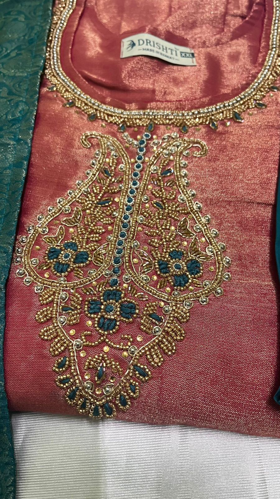 Tissue silk kurta set