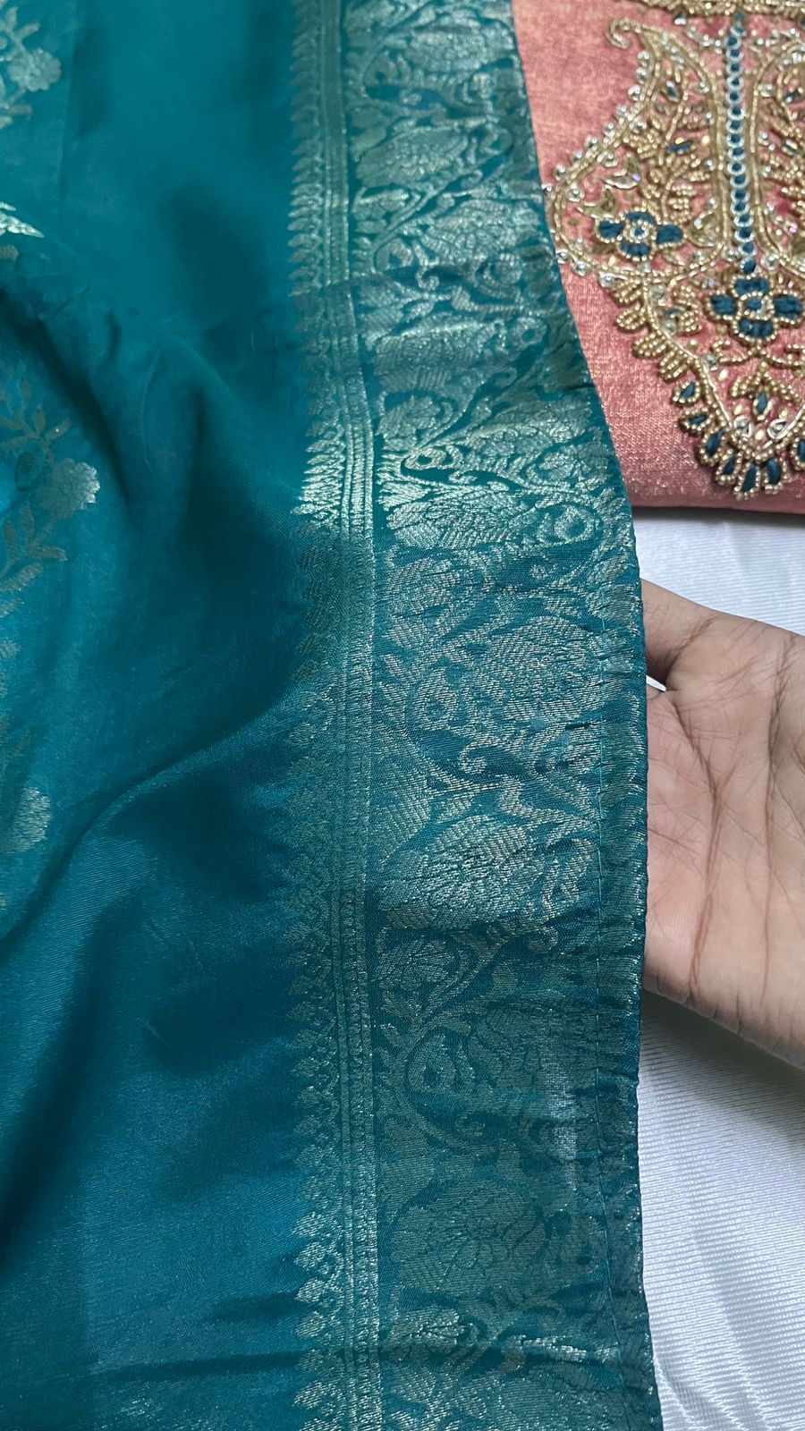 Tissue silk kurta set